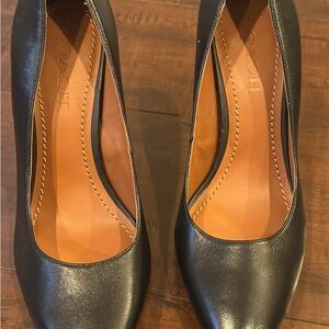 Coach Black Leather Heels